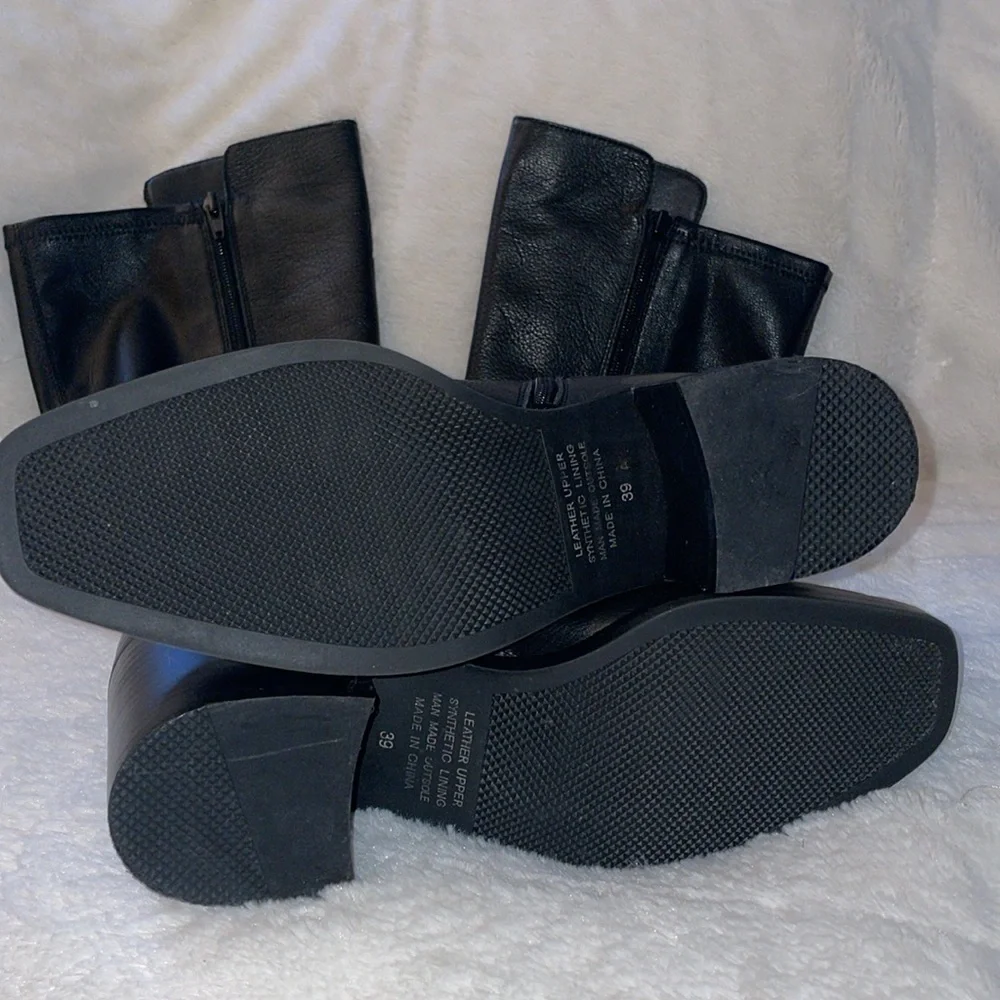 NWT Anthropologie SILENT D NEEM Black Leather Boot - Picture 13 of 14